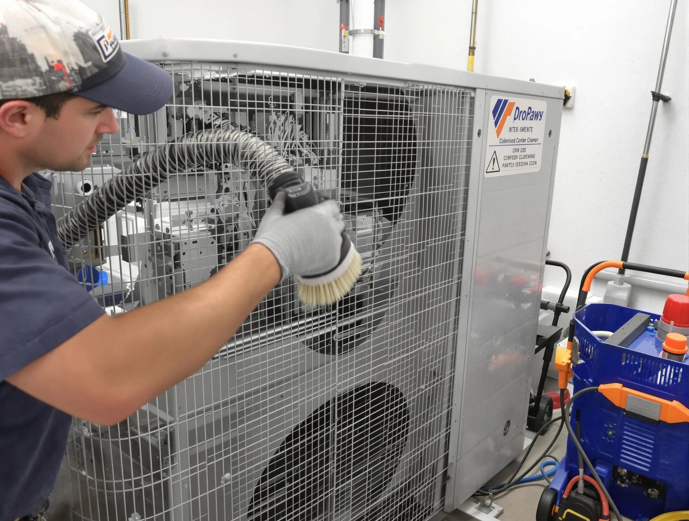 Lindon Air Duct Cleaning specialist performing precision AC coil cleaning for improved system performance in Lindon