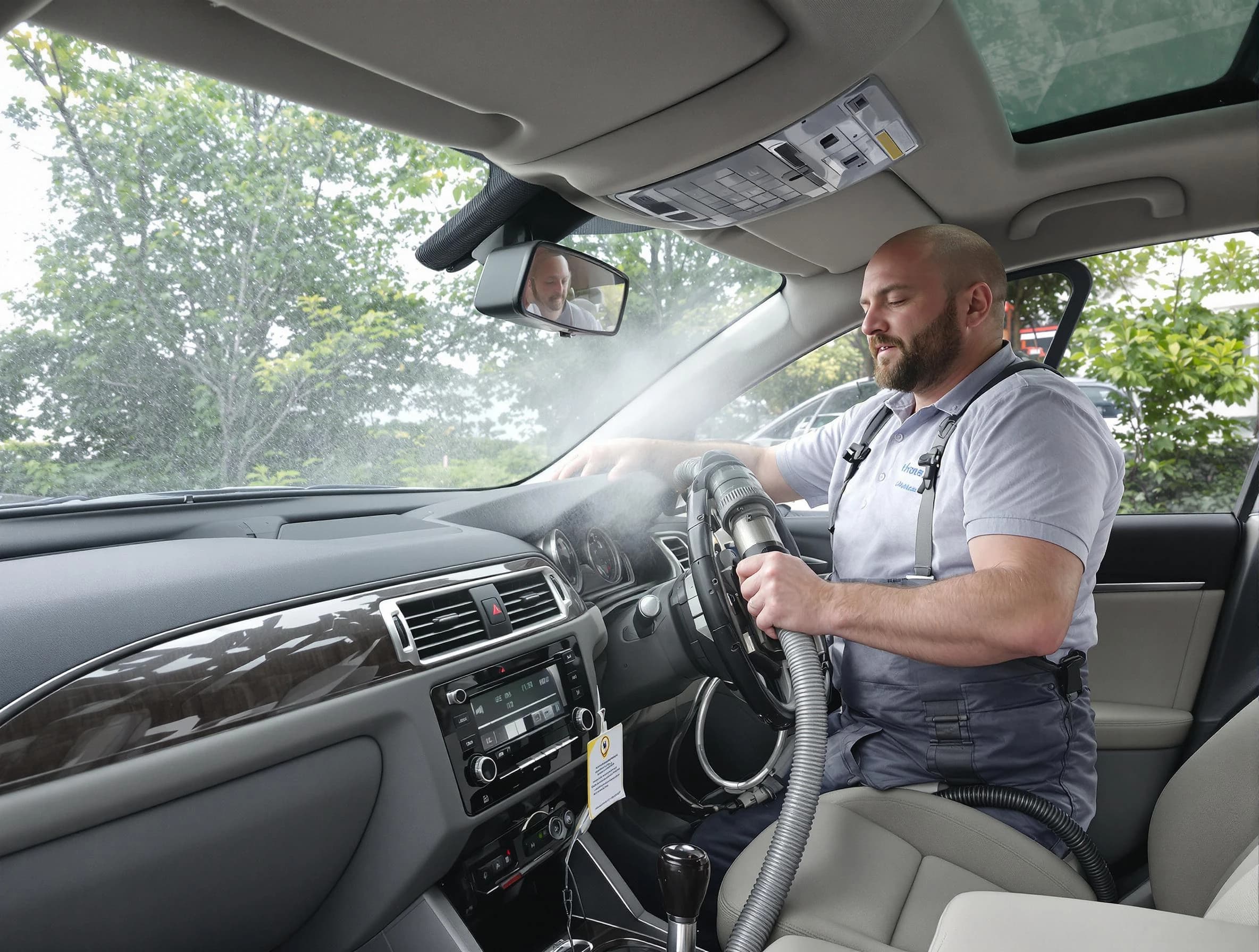 Lindon Air Duct Cleaning specialist performing professional car duct cleaning in Lindon