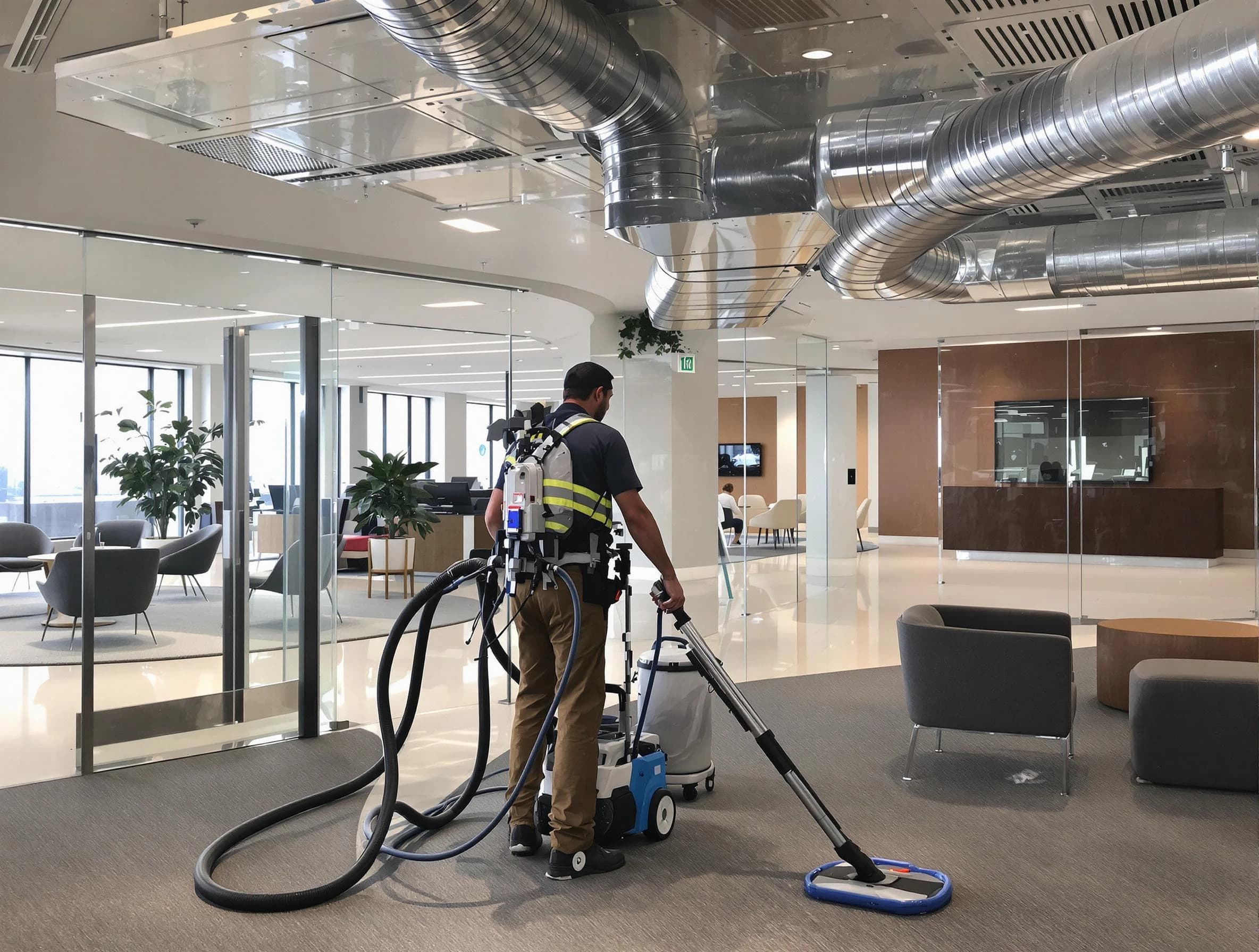 Commercial duct cleaning service by Lindon Air Duct Cleaning in Lindon