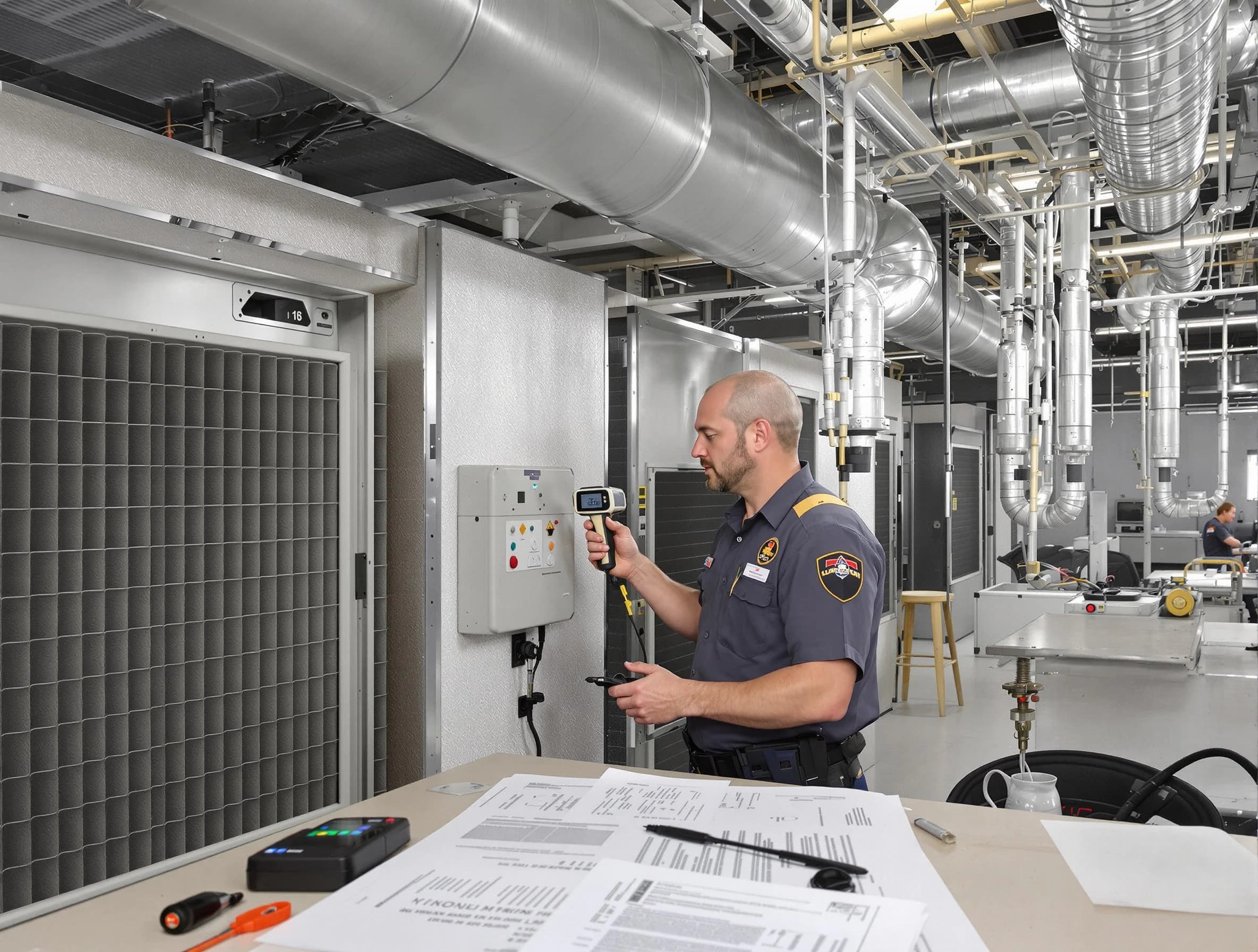 Professional filter system inspection by Lindon Air Duct Cleaning in Lindon