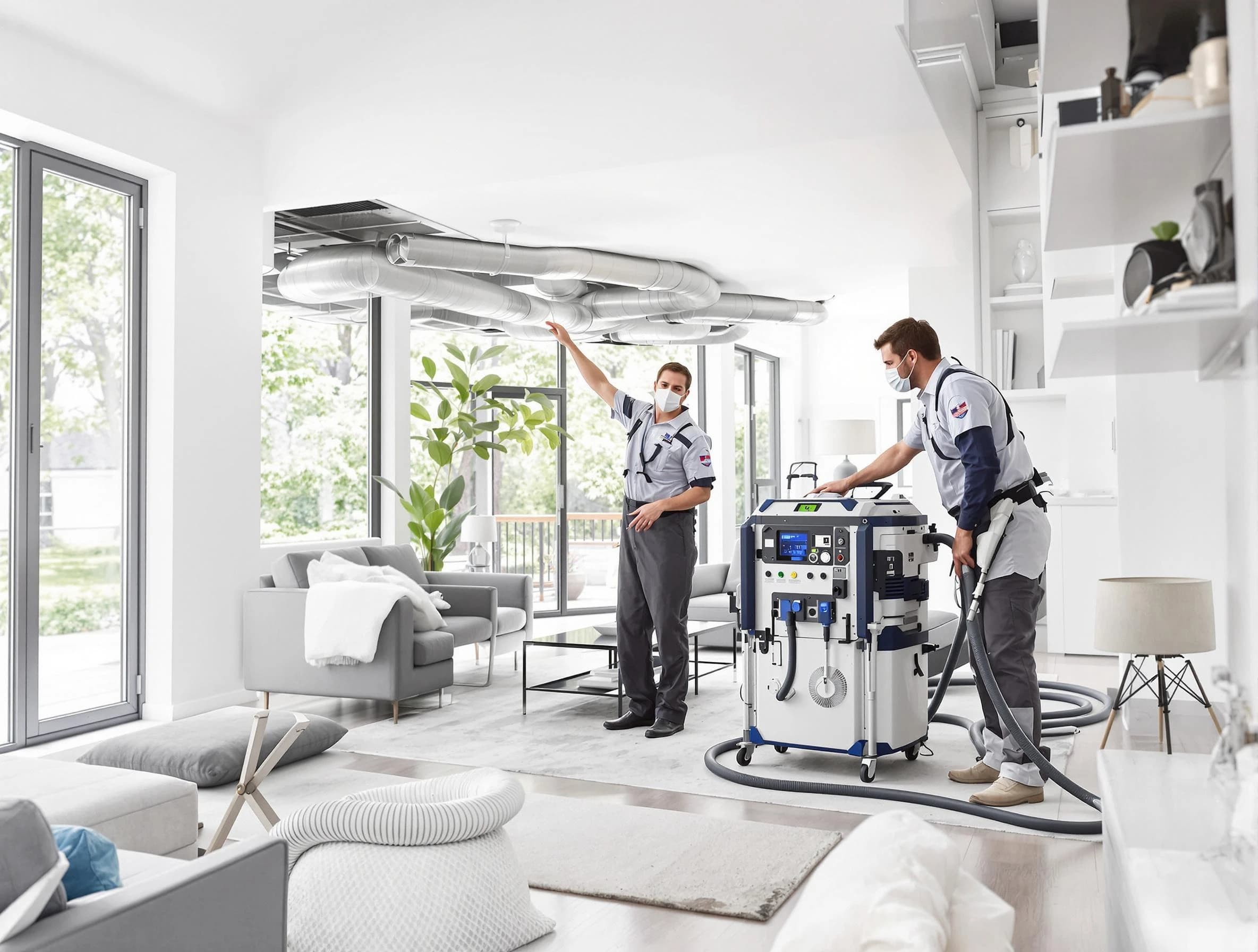 Lindon Air Duct Cleaning professional conducting pure air duct cleaning with state-of-the-art equipment in Lindon