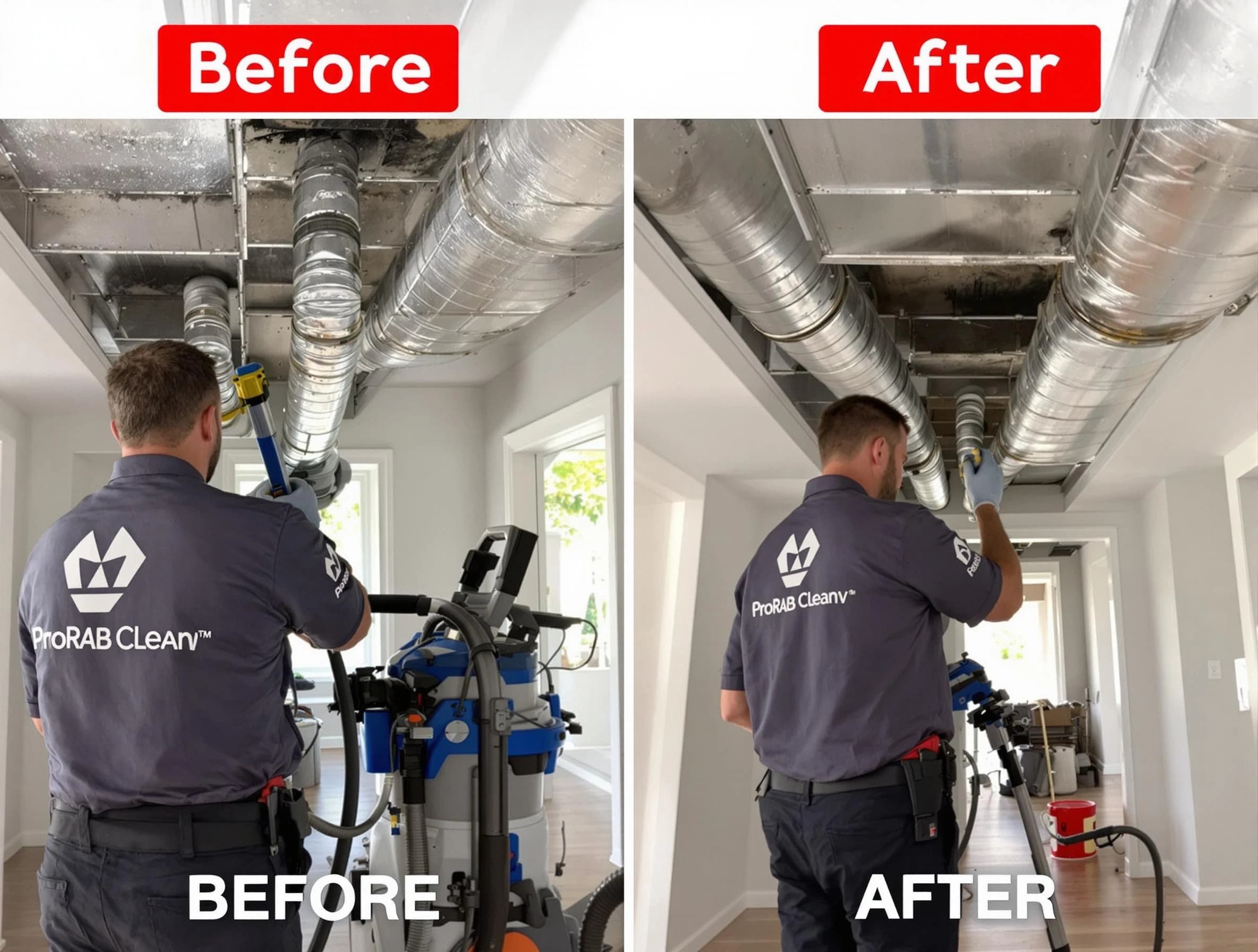 Lindon Air Duct Cleaning expert performing thorough residential duct cleaning in a Lindon home