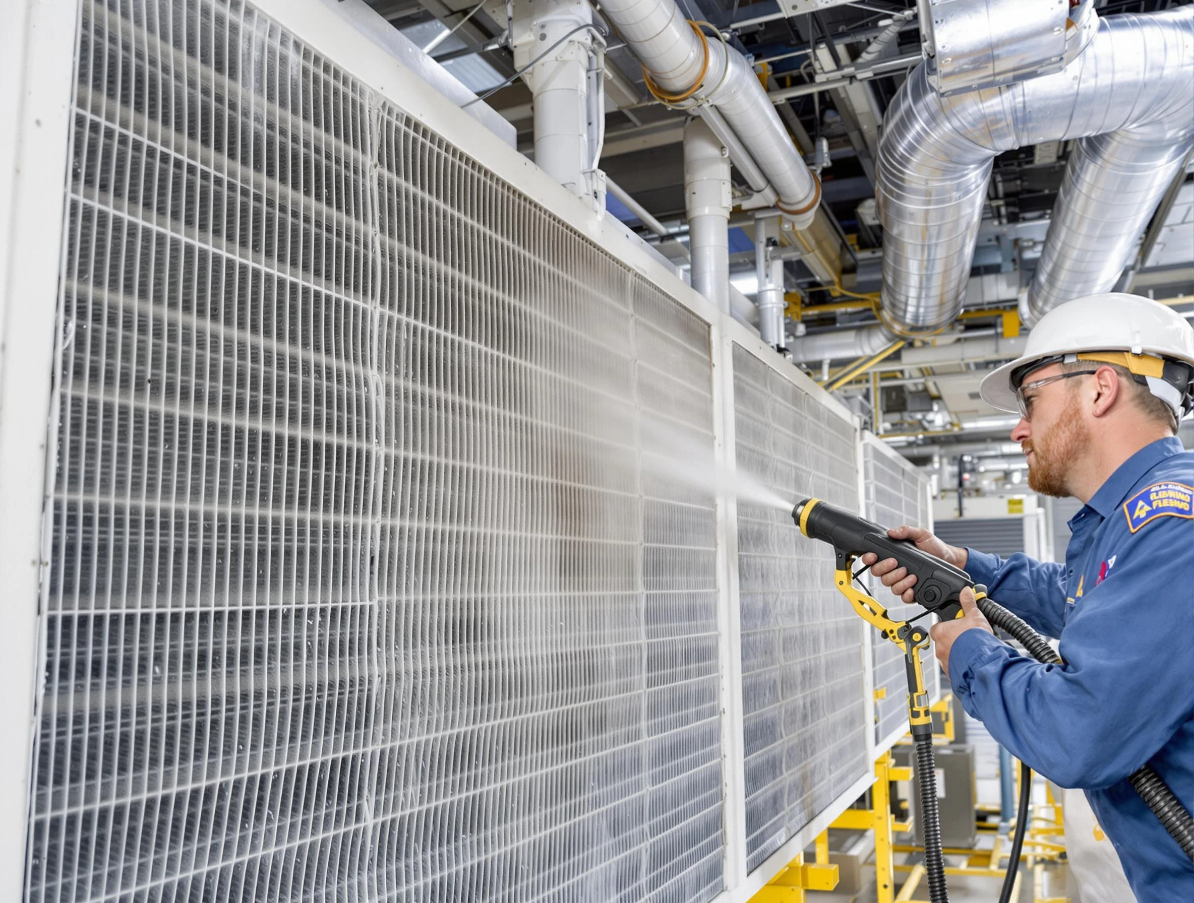 Professional commercial coil cleaning by Lindon Air Duct Cleaning in Lindon