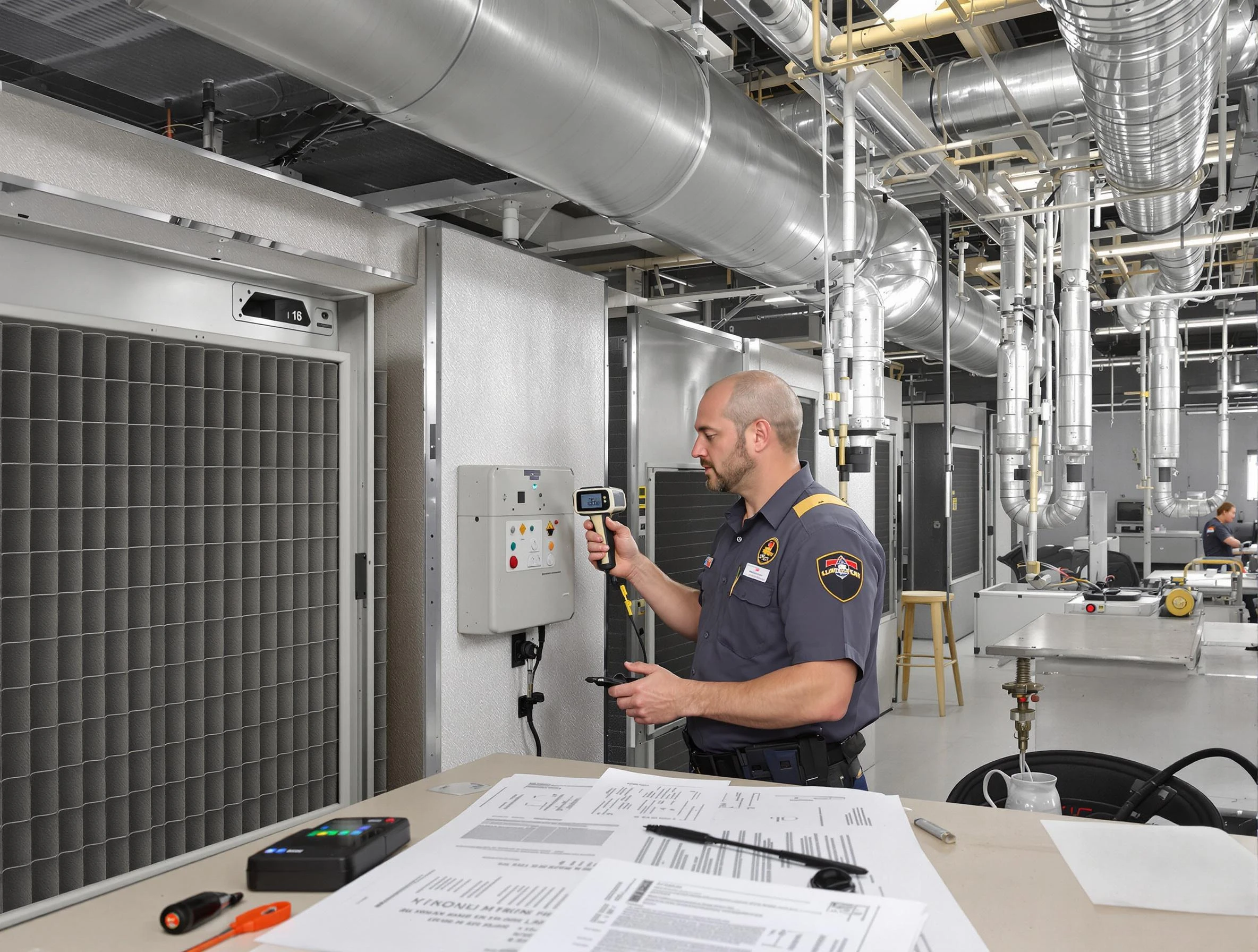 Professional filter system inspection by Lindon Air Duct Cleaning in Lindon