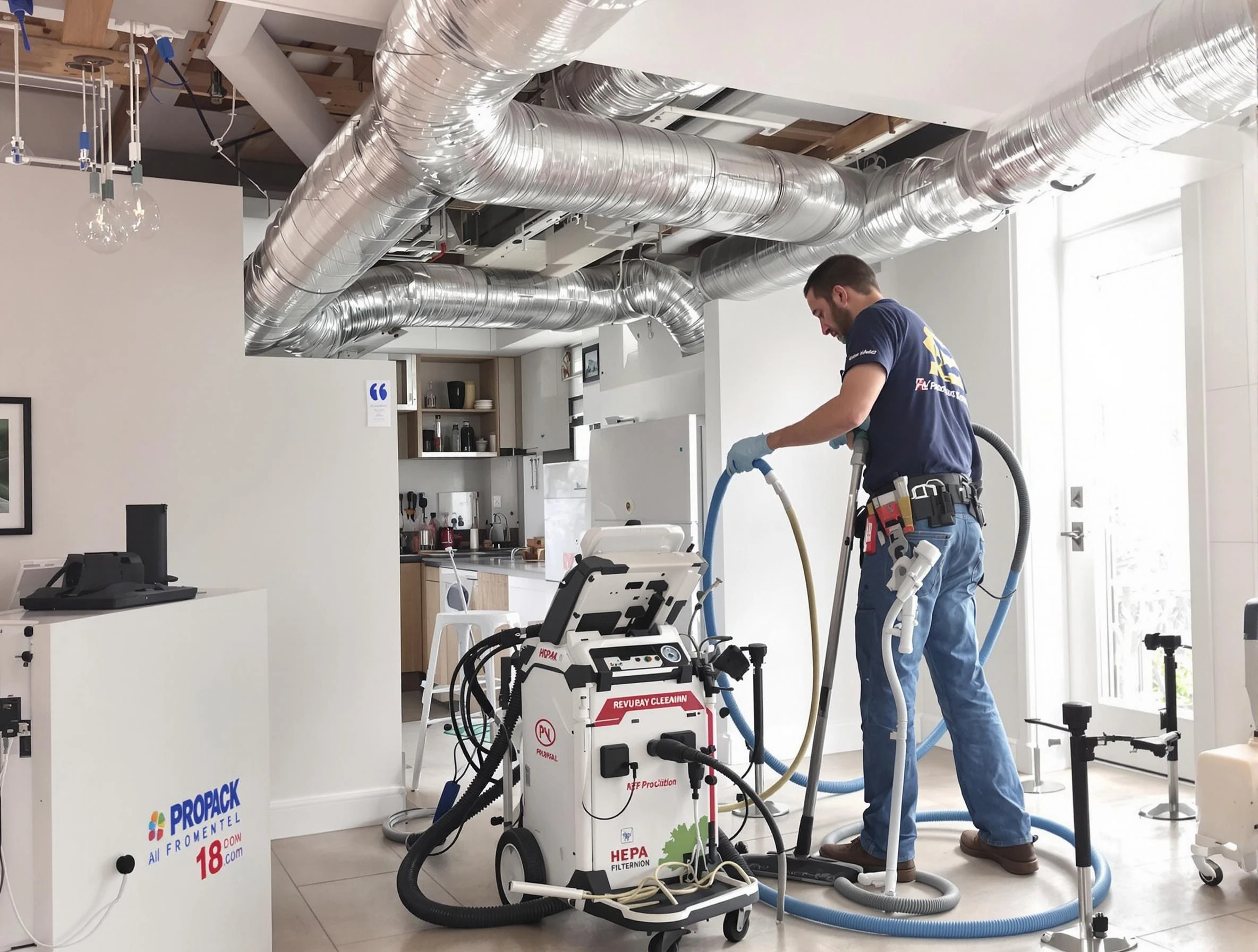 Lindon Air Duct Cleaning technician performing advanced pure duct cleaning with specialized equipment in Lindon